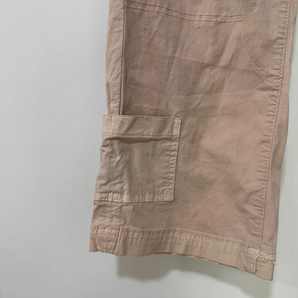 American‎ Eagle Cargo Pants Women 4 Tan Stretch Utility Pockets | Gorpcore